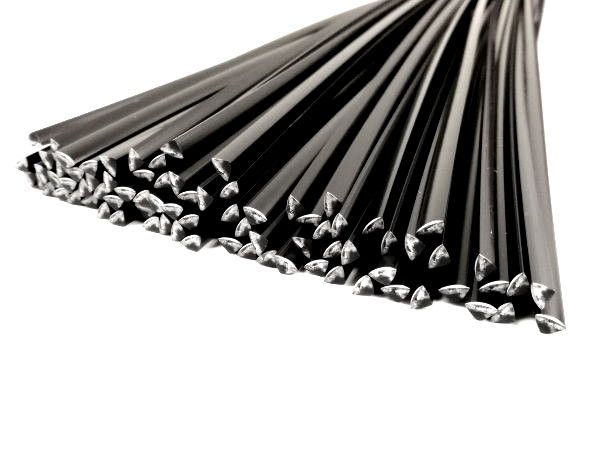 Plastic welding rods PP 6mm Triangular Black 1kg rods top | az-reptec